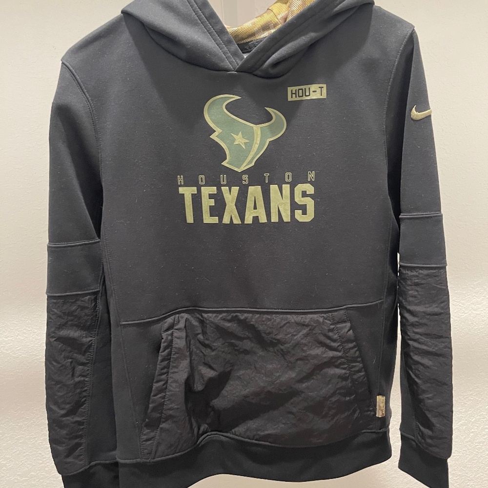 NIKE NFL YOUTH HOUSTON TEXANS SALUTE TO SERVICE THERMA HOO